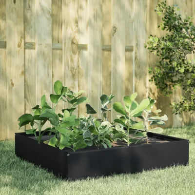 Produktbild von "2026 Promotion" Hochbeet - Pflanzkasten - Schwarz 100x100x33,5 cm - Stahl - Beete CC30864