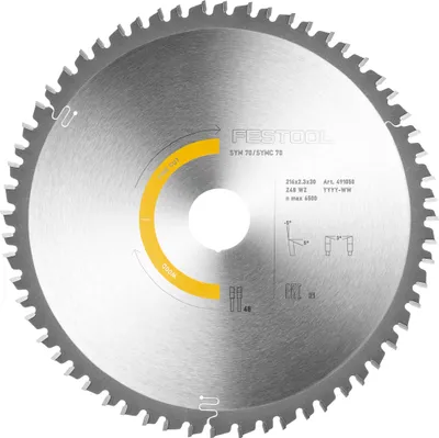 Produktbild von Festool Kreissägeblatt WOOD FINE CUT HW 216x2,3x30 W48