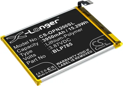Image de TECHTEK Batterie compatible avec [Oneplus] AC2003, Nord remplace BLP785