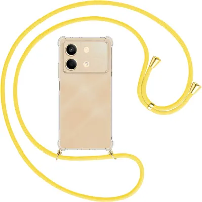 Produktbild von Handykette Backcover-Schutzhülle mit Band (Metall goldfarben) für Xiaomi Redmi Note 13 Pro 5G - gelb