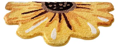 Image de Tapis de bain en forme de fleurs gelées, tapis de bain élégant