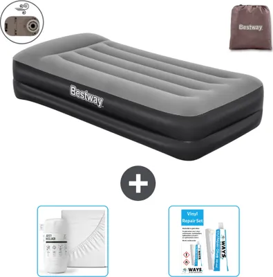Obrázek produktu pro Nafukovací matrace Bestway - pro 1 osobu - 97 x 191 x 46 cm - šedá - včetně příslušenství