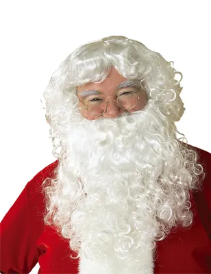 Produktbild von Rubies Perücke und Bart mit Schnurrbart, Weihnachtsmann
