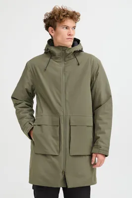 Produktbild von NORTH BEND NBKarim Herren Winterjacke Parka Mantel Regenjacke atmungsaktiv wasserdicht Kapuze Klettverschluss Eingriffstaschen Wassersäule 15.000 mm W-PRO Wetterschutzsystem