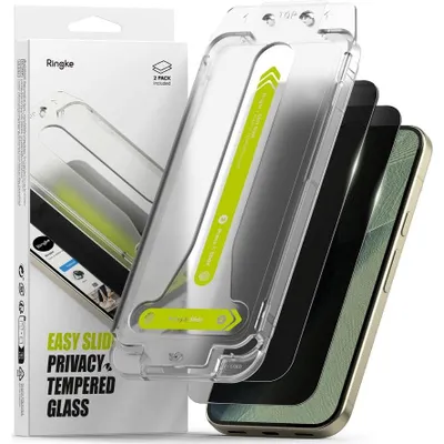 Produktbild von 2x Sichtschutzglas mit Applikator für Google Pixel 11 Pro/10Pro/9Pro, Ringke Easy Slide