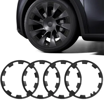 Productafbeelding van Wieldoppen 20 inch - Set van 4 - Velgafdekking - Velgbescherming - Mat Zwart