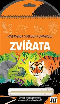 Obrázek produktu pro Vyškrabuj, objevuj, vybarvuj - Zvířata