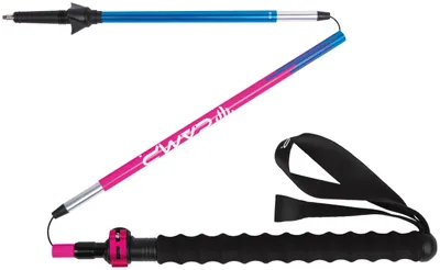 Obrázok produktu pre Hliníková trekingová palica, 5 segmentov, nastaviteľná od 107 do 125 cm