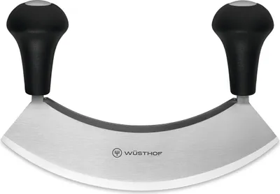 Image de Wüsthof Wiegemesser mit Doppelklinge / Mincing Knife Double-Bladed Schneiden / Cutting 18 cm 1069501304