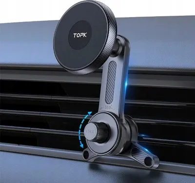 Image de Support magnétique universel puissant pour voiture, pivotant à 360°