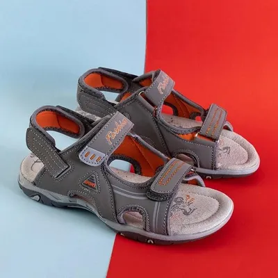 Produktbild von Graue Monekin-Klettsandalen für Jungen - Schuhe, Größe 31