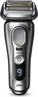 Produktbild von Braun Series 9 Pro 9477CC, Folienschaber, Schwarz, Silber, ProLift, Tasten, LED, Akku