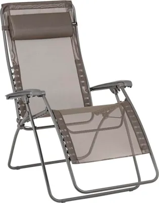 Produktbild von Relaxsessel Lafuma RSXA Clip XL Batyline braun mit Liegefläche aus robustem Textilgewebe, pulverbeschichtetem Stahlgestell, Rückenlehne verstellbar, klappbar
