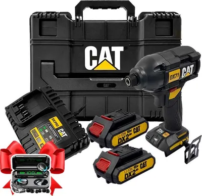Obrázek produktu pro akumulátorový rázový utahovák 18V DX71 CAT 215Nm 2x 2,0Ah 3 rychlosti