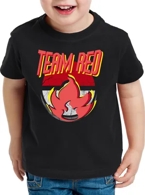 Produktbild von BaumwolleCloud TEAM RED Kinder T-Shirt Team Rot Wagemut Feuer Valor
