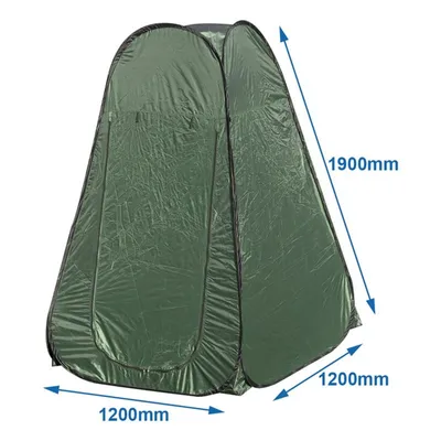 Productafbeelding van AS Douchecabine 190cm, schuurtent, pop-up tent, toilettent, groen, omkleedruimte, sneltent, AS