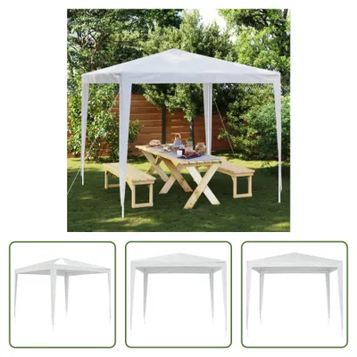 Image de The Living Store Tente de réception 2,5 x 2,5 m Blanc