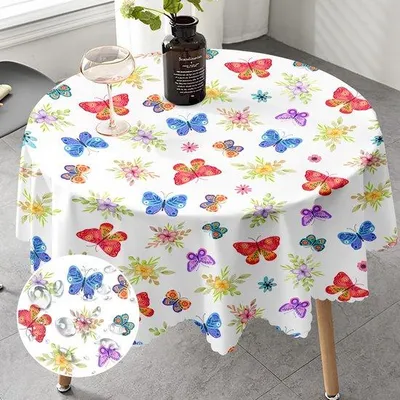 Immagine prodotto di Tovaglia idrorepellente rotonda da 150 cm per giardino e terrazza