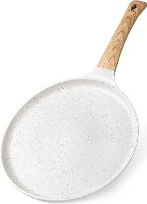 Produktbild von Tortillapfanne aus Granit, antihaftbeschichtet, für Pfannkuchen und Knödel, hochtemperaturbeständig, flache Pfanne mit Griff