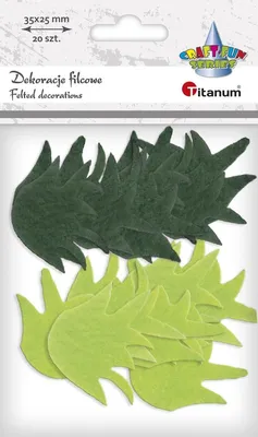 Obrázek produktu pro Plstěné dekorace Tráva 20 ks Titanum