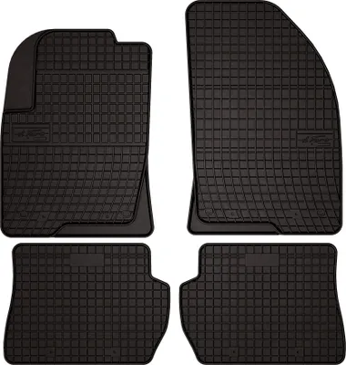 Produktbild von Gummi-Fußmatten für Mazda 2 I 2002-2007 (Schrägheck) – 4-tlg, Schwarz, passgenau – Wielganizator SolidPRO