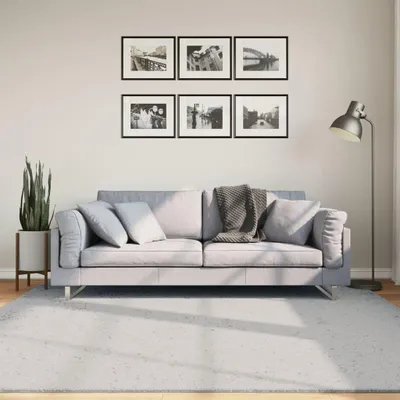 Obrázek produktu pro Koberec HUARTE s krátkým vlasem, měkký a omyvatelný, šedý 200x200 cm