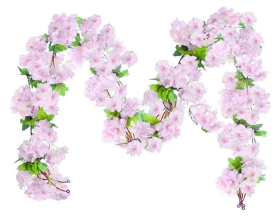 Künstliche Kirschblütenranken, 4 Stück, 230 cm, rosa