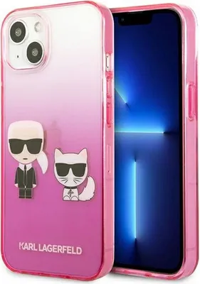 Image de Karl Lagerfeld Klhcp13Stgkcp Iphone 13Mini 5,4 Hardcase Różowy/Pink Gradient Ikonik Karl & Choupette
