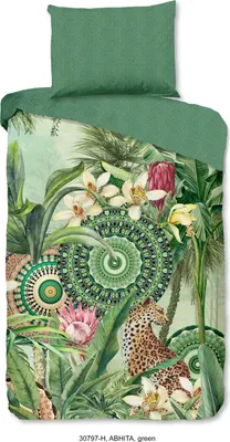 Produktbild von Hip Bettwäsche mit Mandalas -Abhita - 140x200 cm- 100% Baumwolle / Satin