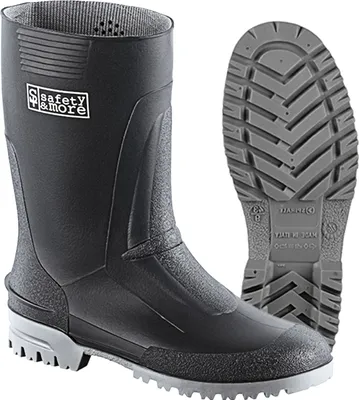 Produktbild von safety & more PVC-Stiefel MEGA, schwarz/grau, Gr. 42