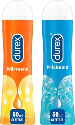 Produktbild von Durex Play Gleitgel Gleitmittel Ausprobierpaket | Prickelnd & Wärmend 2 x 50ml