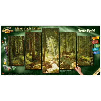 Obrázok produktu pre Schipper Maľovanie podľa čísel - Náš les (Polypt.)