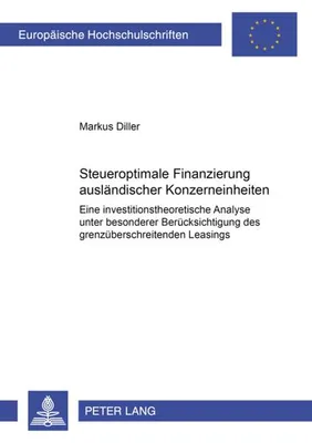 Immagine prodotto di Steueroptimale Finanzierung ausländischer Konzerneinheiten