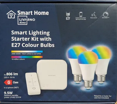 Image de LIVARNO Home Starter Kit incl. Gateway & FB + 3 ampoules Zigbee Smart Home
