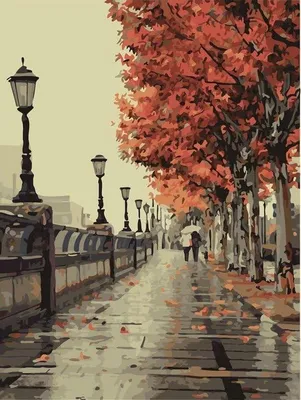 Obrázok produktu pre Verf na plátno, obraz, uličníková scéna, 40 x 50 cm