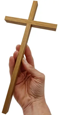 Wandkruis 26 cm Lindenhout handgemaakt Duitsland