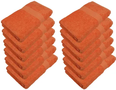 Produktbild von 12er Pack Gästetücher 30 x 50 cmMIA-A00-GAT-30x50-ORANGE-12