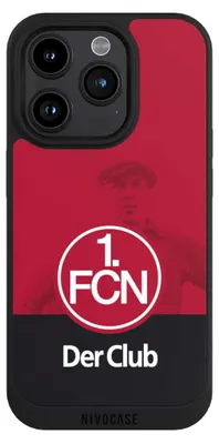 Produktbild von NIVOCASE Handyhülle für Apple iPhone 15 Pro  Hülle NIVOpure Case Schwarz 1. FC Nürnberg Der Club Offizielles Lizenzprodukt