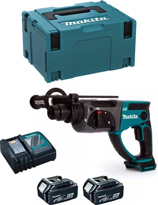Produktbild von Bohrhammer MAKITA DHR202RTJ (2 x 5,0 Ah + DC18RC + MAKPAC 3)