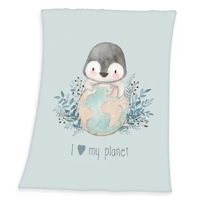 Produktbild von Pinguin Microfaserflausch-Decke / 75x100 cm