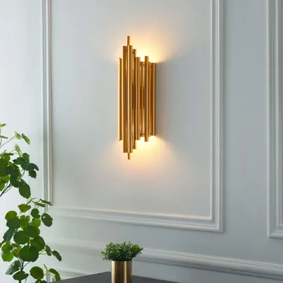 Produktbild von KOSILUM - Wandleuchte, Aluminium - Gold / Messing - Rosela