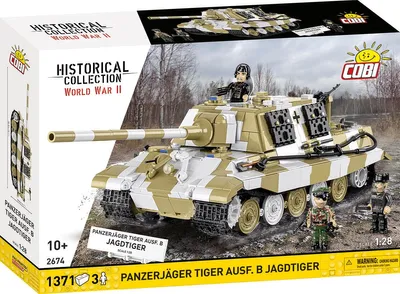 Immagine prodotto di COBI Klemmbaustein-Set Panzerjäger Tiger Ausf. B - Jagdtiger, 1371 Teile, Kunststoff, 2674