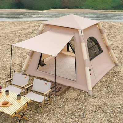 Produktbild von Aufblasbares Zelt,Automatisches Campingzelt,420D Oxford Wasserdicht,Großraum Familienzelt,Schnellaufbau Outdoor