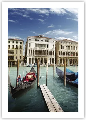 Produktbild von Poster - Poster ohne Rahmen - Architektur venedig italien gondel - 50x70 cm - Wand Bild - Wanddeko - Wandbilder - Kunstposter - Wandposter - Bilder - Kunstdruck - Wandbild - P2XPA50x70-2705