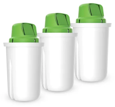 Zdjęcie produktu dla ZESTAW 3 filtrów alkalicznych pH+ do dzbanka Dafi wkład Classic
