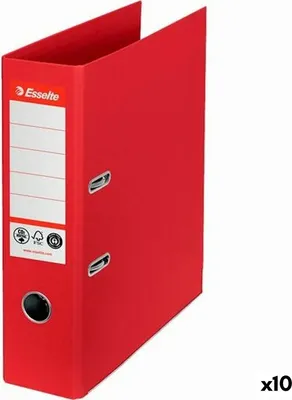 Obrázok produktu pre Zakladač č. 1  papier A4 75 mm červený balenie po 10 ks