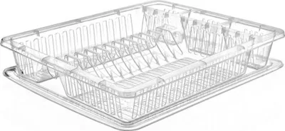 Obrázek produktu pro odkapávač 46x37x8cm,transp.na nádobí_EXTPLASTIMEX