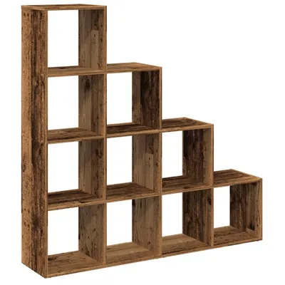 Immagine prodotto di vidaXL Libreria divisoria a 4 livelli, effetto legno antico 131,5x29x131,5 cm