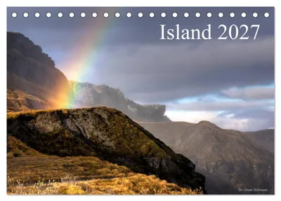 Produktbild von Island 2027 (Tischkalender 2027 DIN A5 quer), CALVENDO Monatskalender