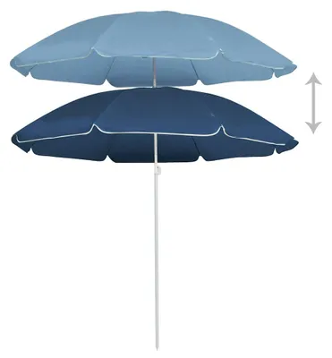 Obrázok produktu pre vidaXL Slnečník s oceľovým stožiarom modrý 180 cm